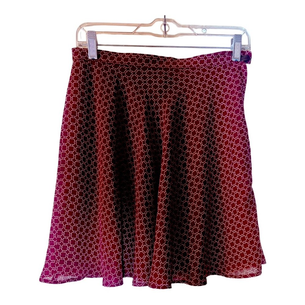 JONATHAN MARTIN Vintage Burgundy Mini Skirt